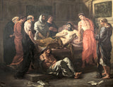 Last Words of Marcus Aurelius by Delacroix: a dying emperor grips the arm of a young man in red as bearded men gather