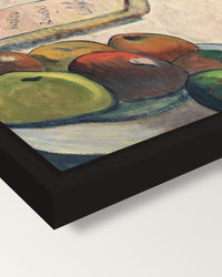 Portrait of Meijer de Haan framed canvas, corner close-up: a black floating frame with a shadow gap round the canvas