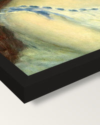 Jacques Bergeret as a Child framed print, corner close-up: black moulding, mitred, the print set just below its edge